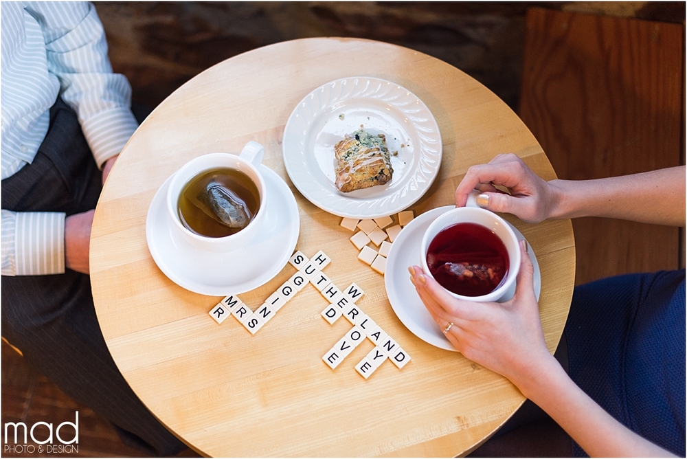 Library South Dakota Scrabble Engagement Session | Maddie Peschong Photography