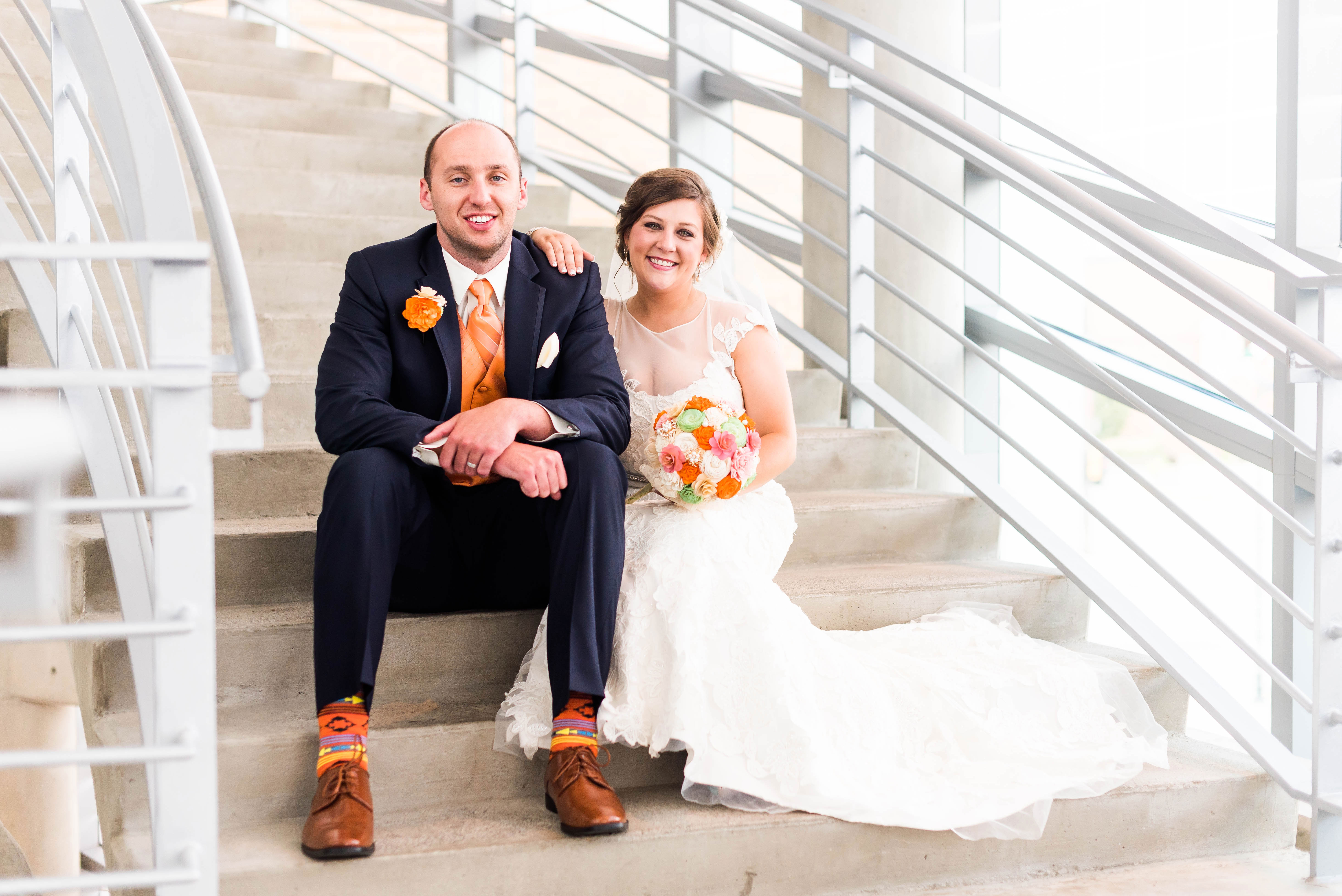 Emerald, Orange, and Pink Fairytale Wedding | Maddie Peschong Photography