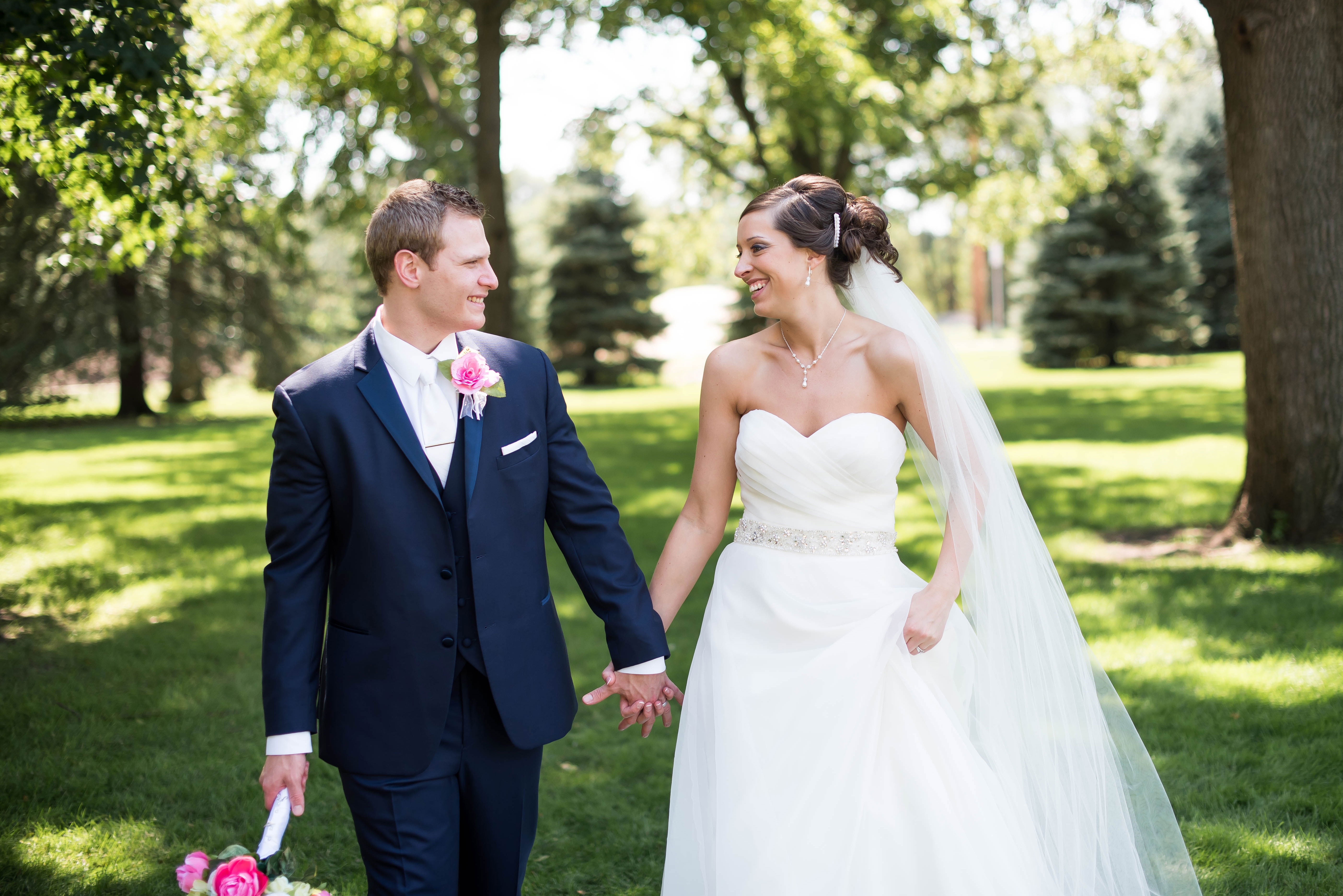 Pink and Navy Summer Wedding | Maddie Peschong Photography